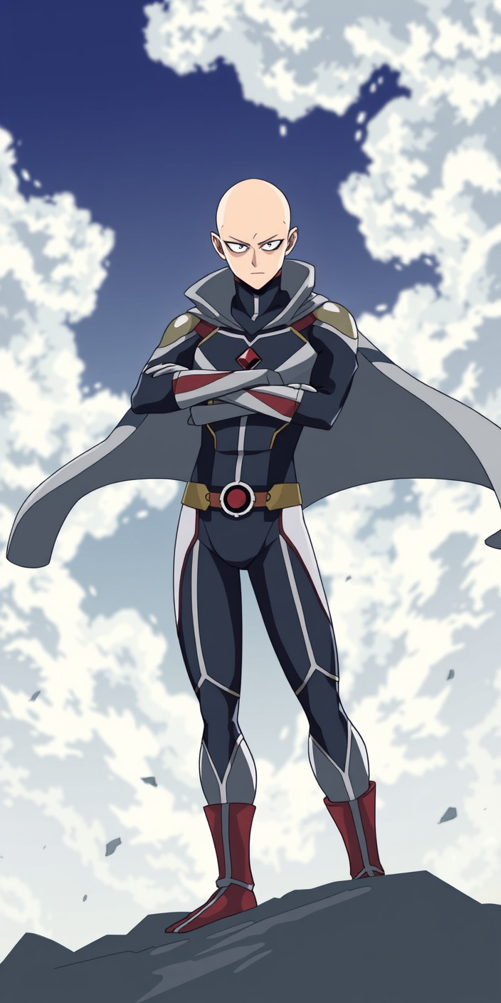 Saitama 4 Phone Wallpaper