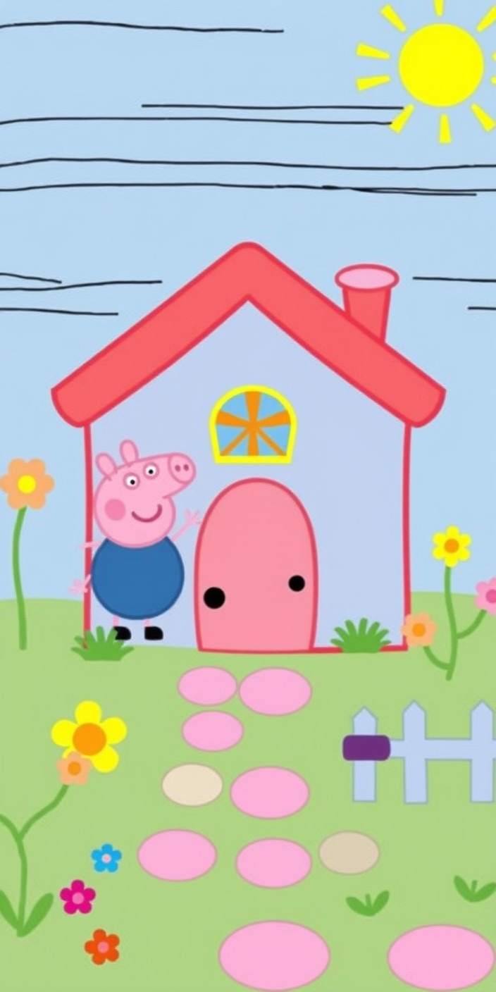 Peppa pig  house 12 Phone Wallpaper