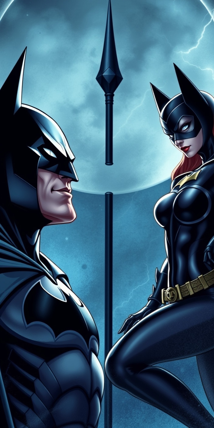 Batman and catwoman 13 Phone Wallpaper