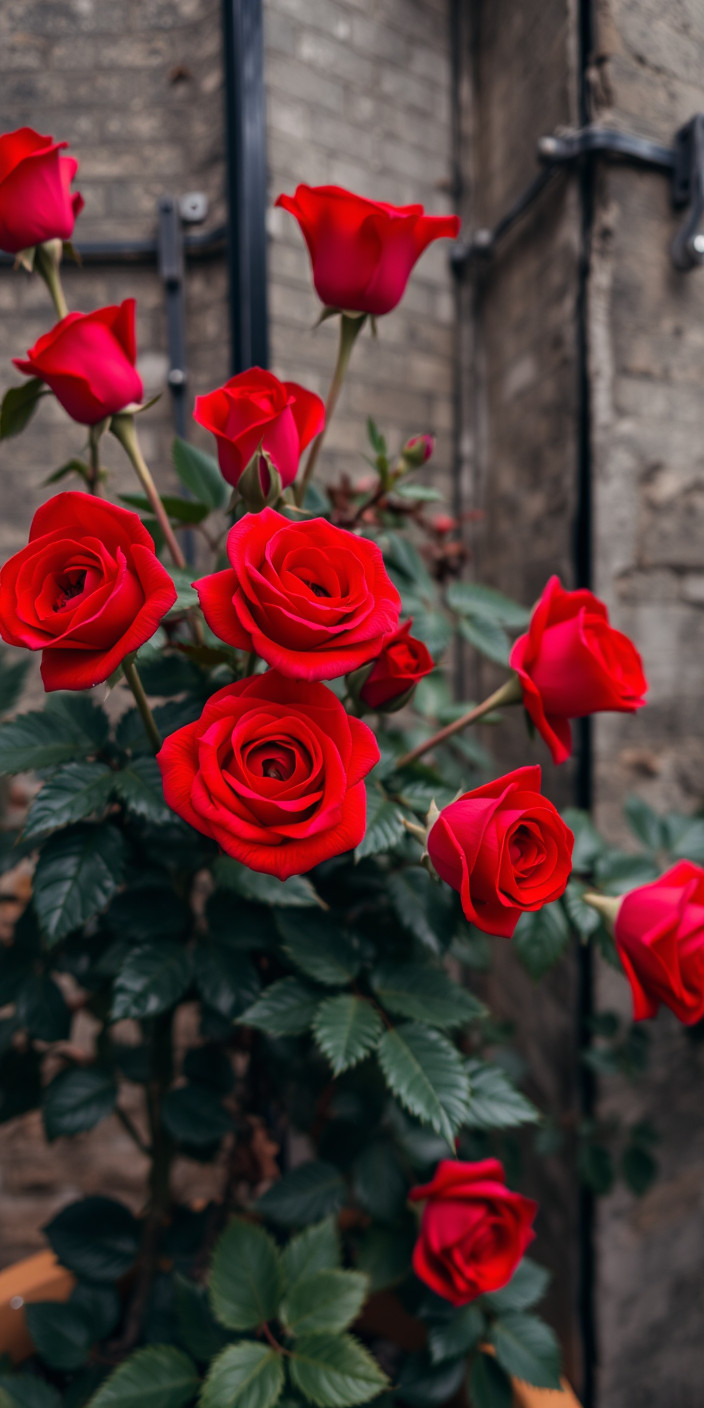 Red roses 7 Phone Wallpaper