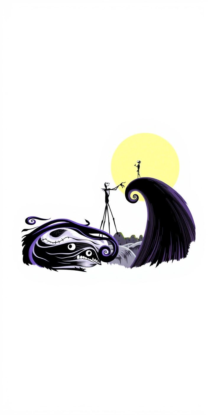 The nightmare before christmas 1 Phone Wallpaper