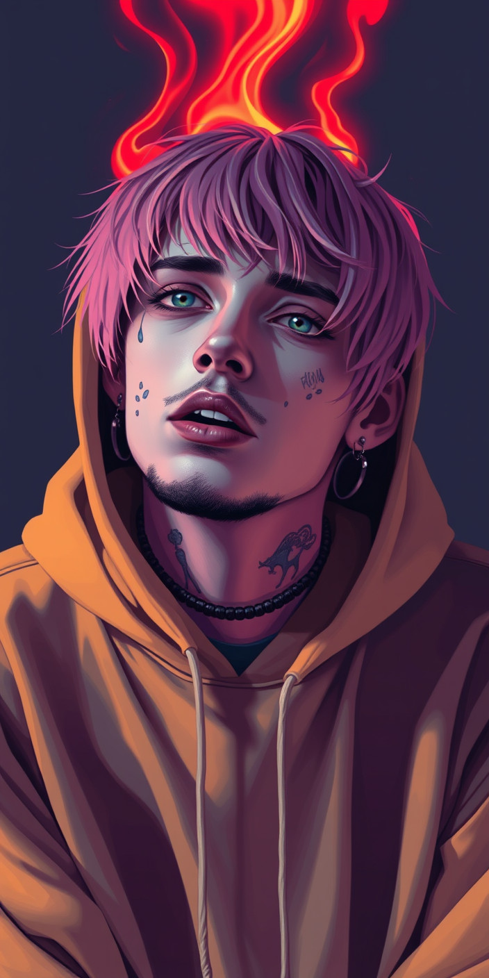 Lil peep 3 Phone Wallpaper