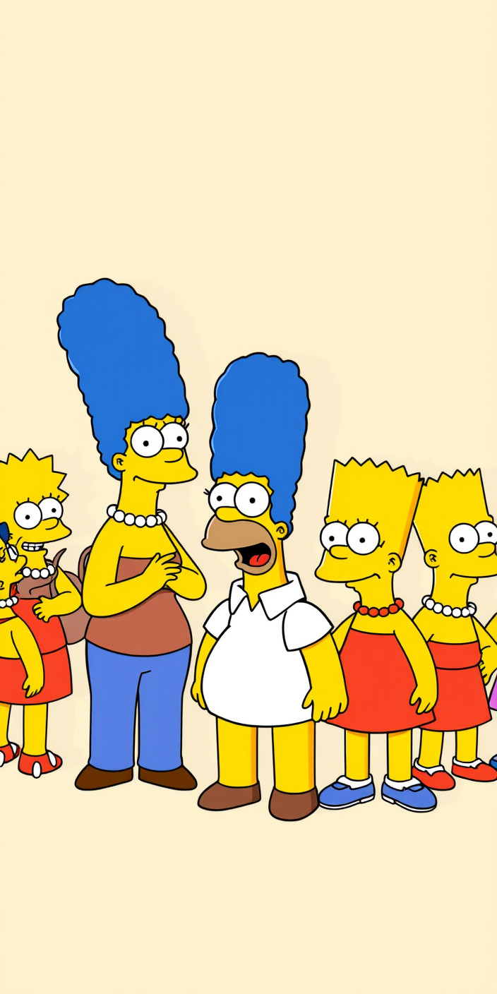 Simpsons 5 Phone Wallpaper