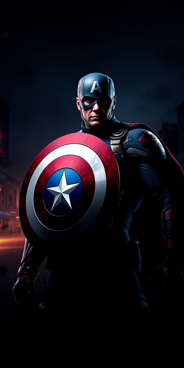 Captain america  4k 1 Phone Wallpaper
