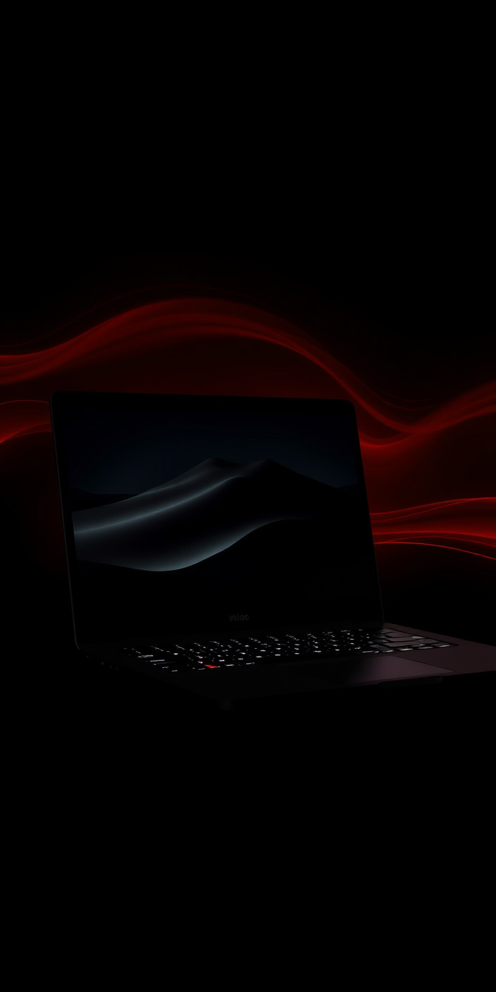Black laptop 2 Phone Wallpaper