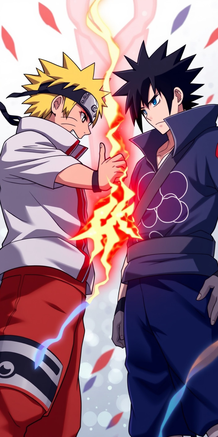 Naruto vs sasuke 2 Phone Wallpaper