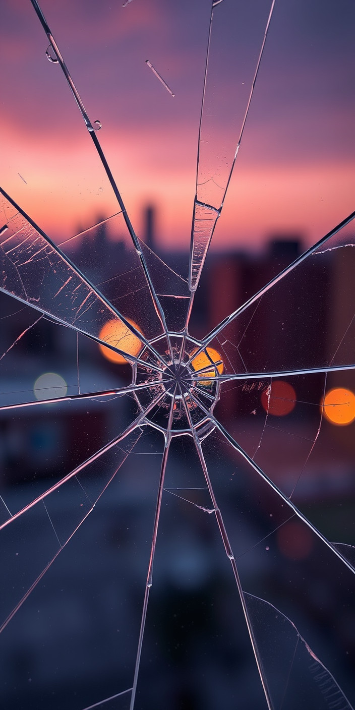 Broken glass 5 Phone Wallpaper