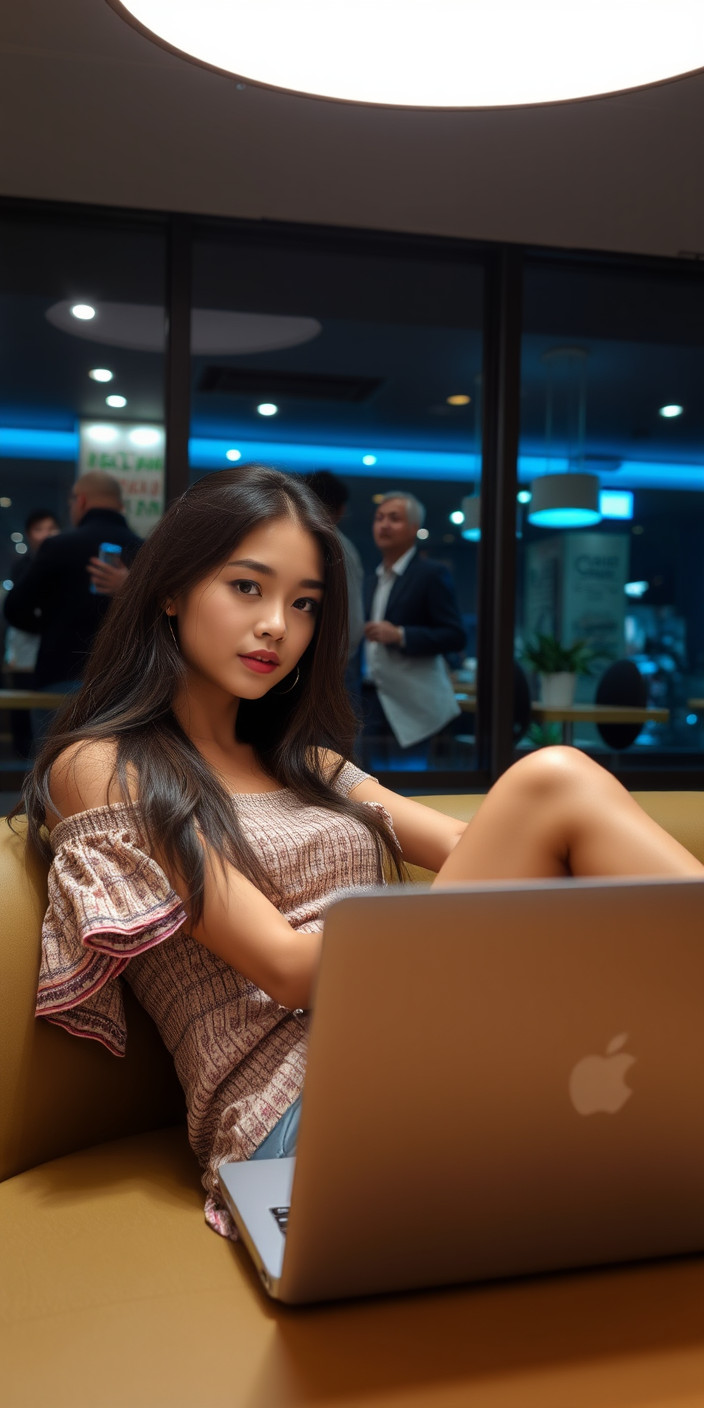 Hot girl  for laptop 3 Phone Wallpaper
