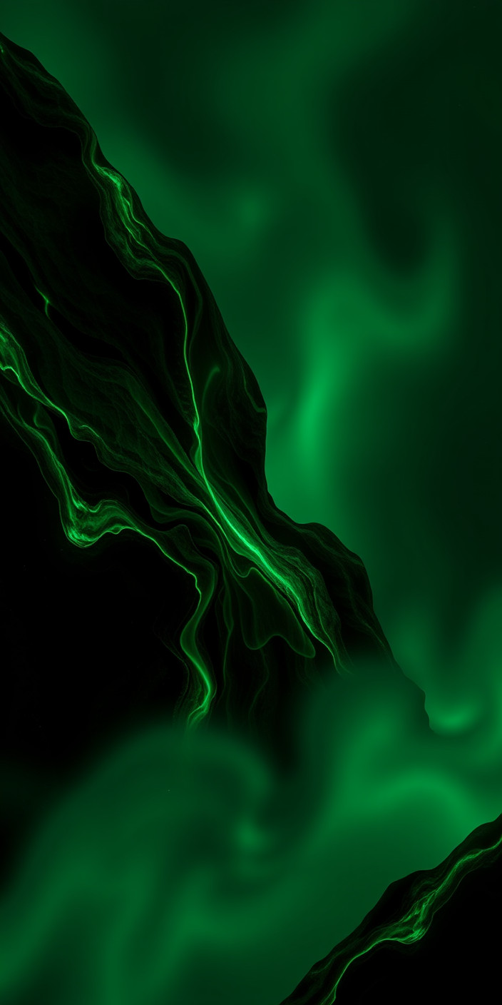 Black and green 8 Phone Wallpaper