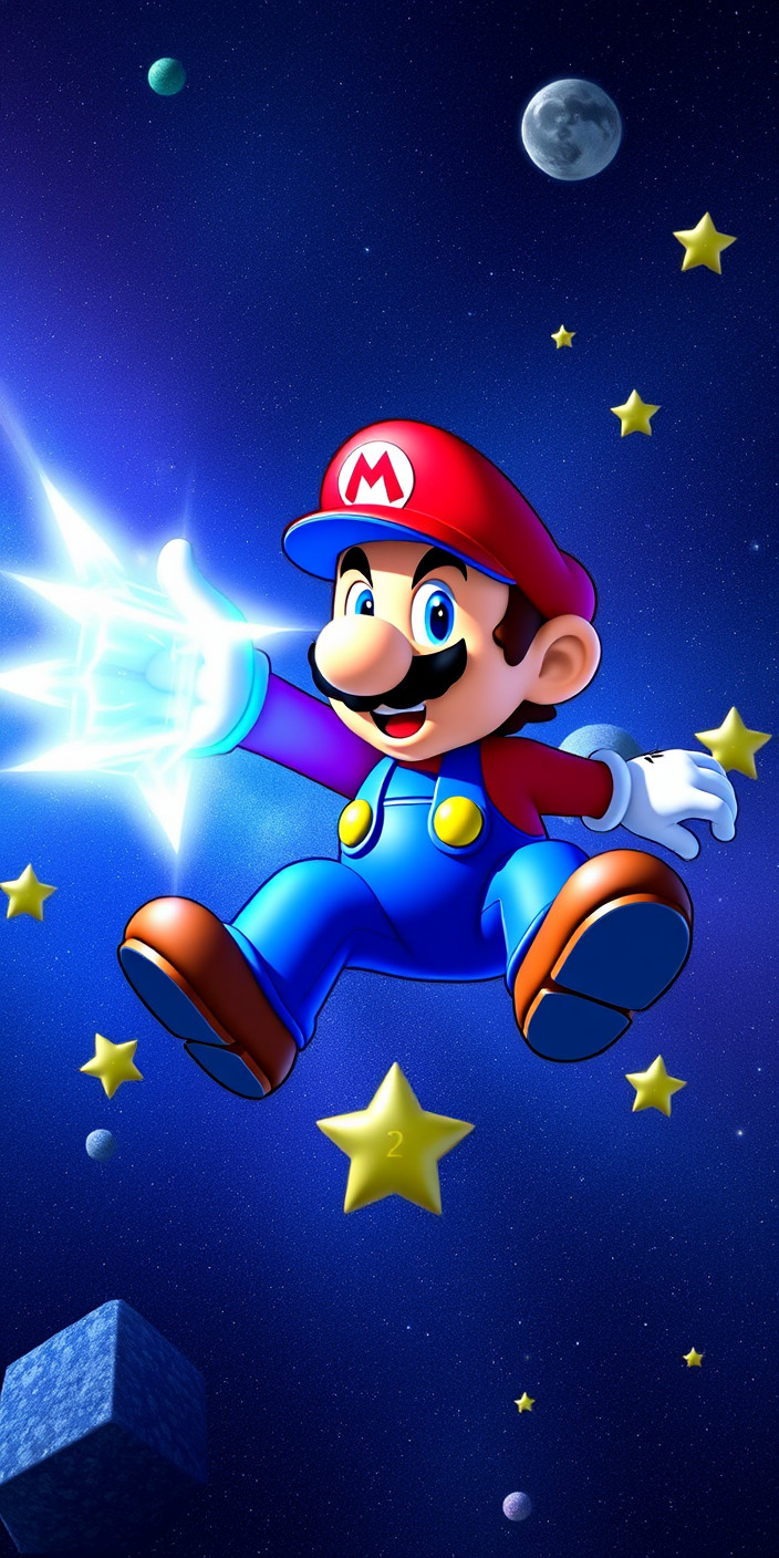 Super mario galaxy 6 Phone Wallpaper