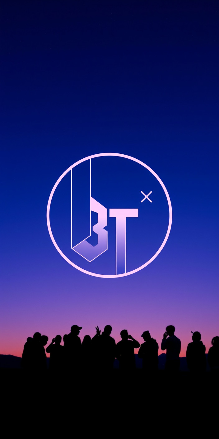 Bts logo 1 Phone Wallpaper