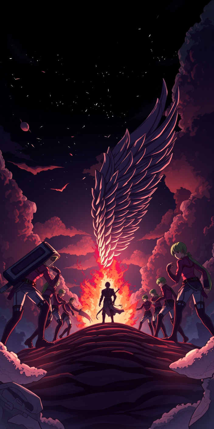 Attack on titan 8 Phone Wallpaper