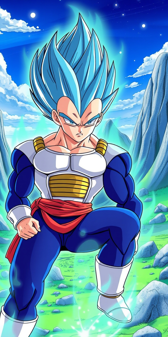 Vegeta 8 Phone Wallpaper