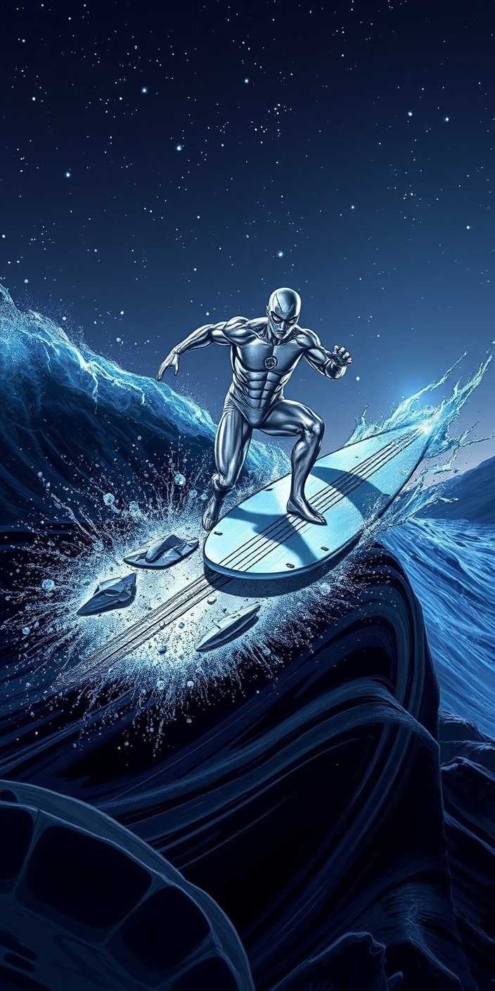 Silver surfer 2 Phone Wallpaper