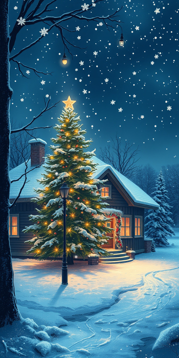 I winter christmas 8 Phone Wallpaper