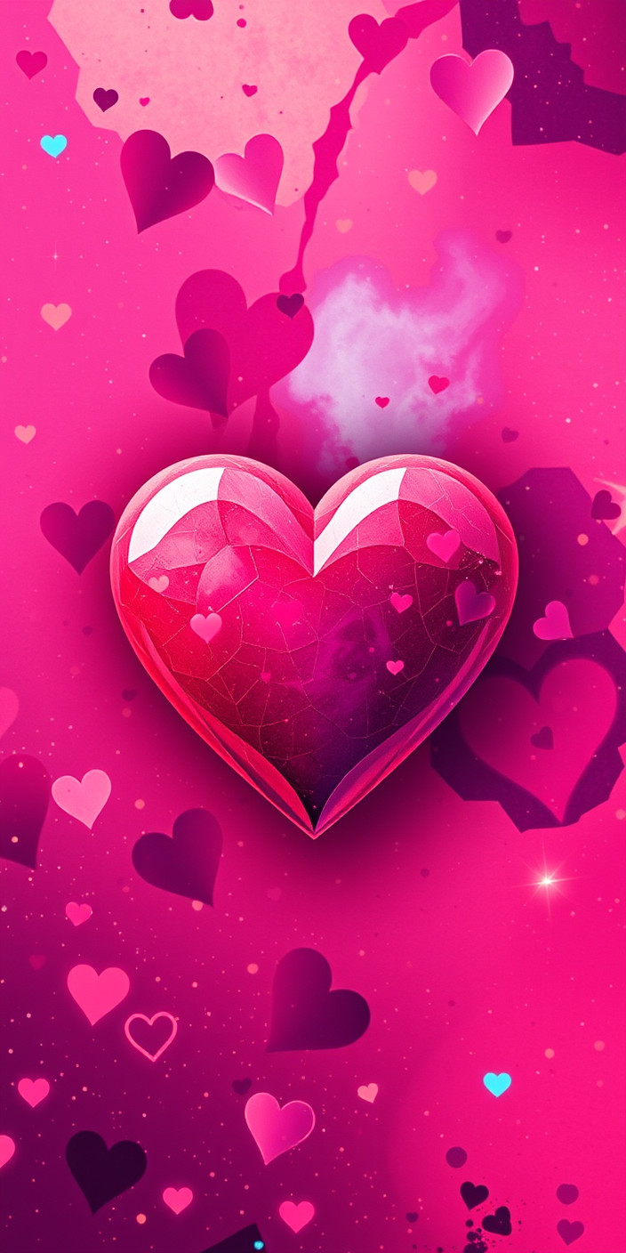 Heart 3 Phone Wallpaper