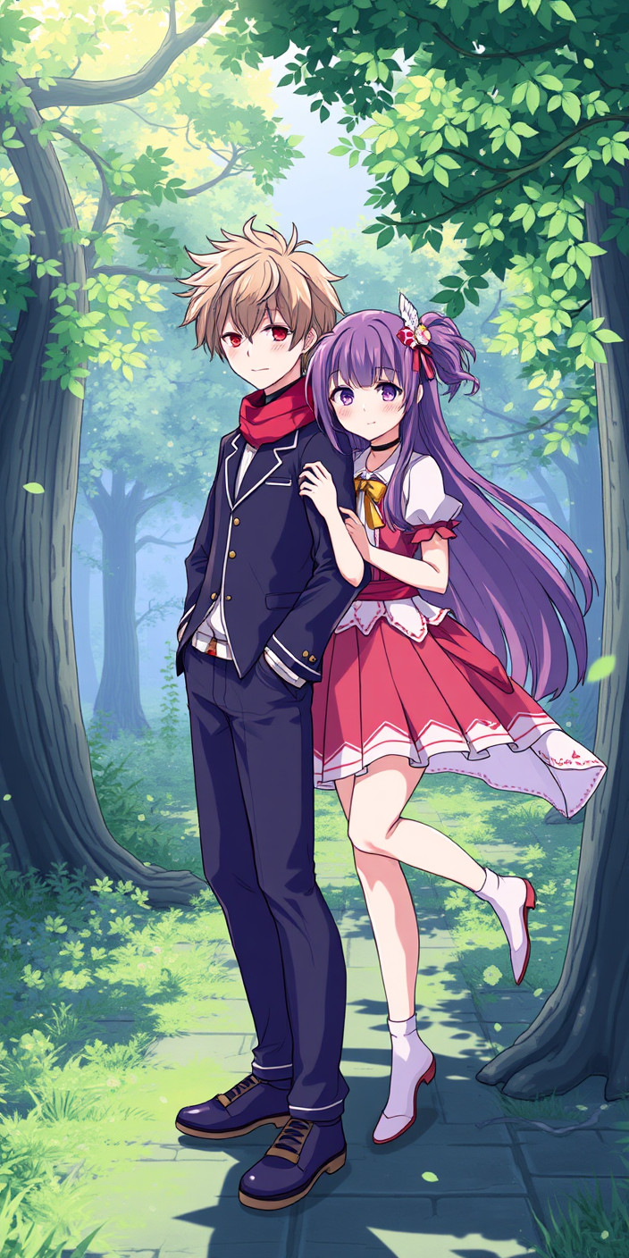 Anime couple 11 Phone Wallpaper