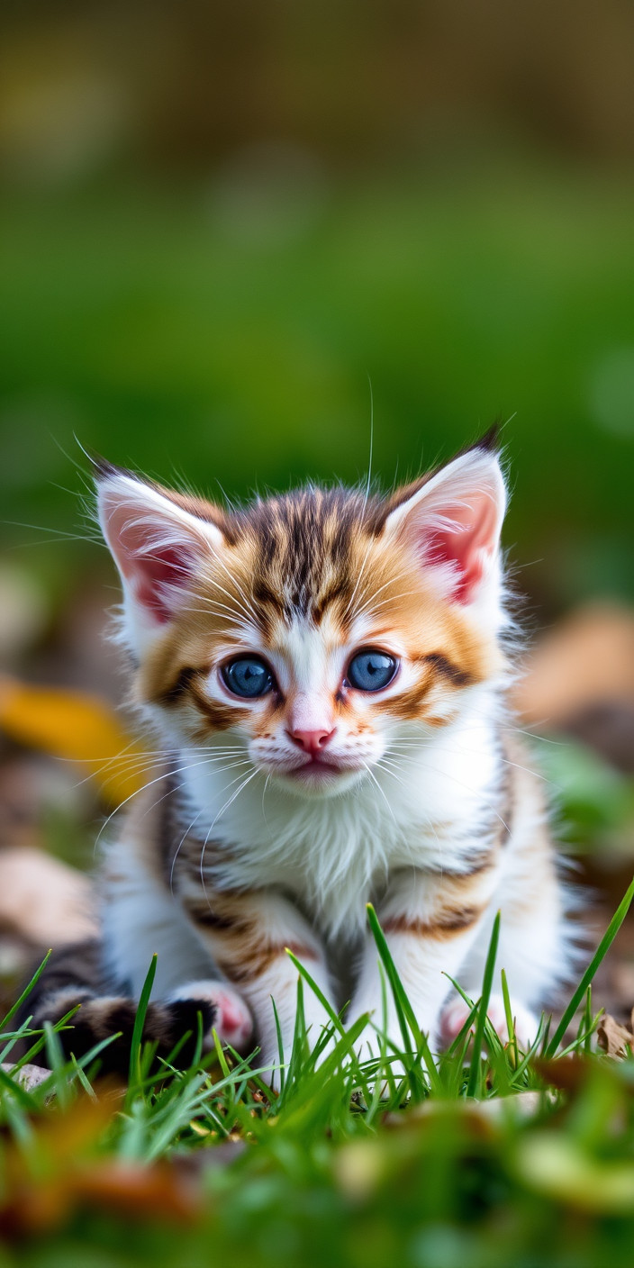 Cute kitten 5 Phone Wallpaper