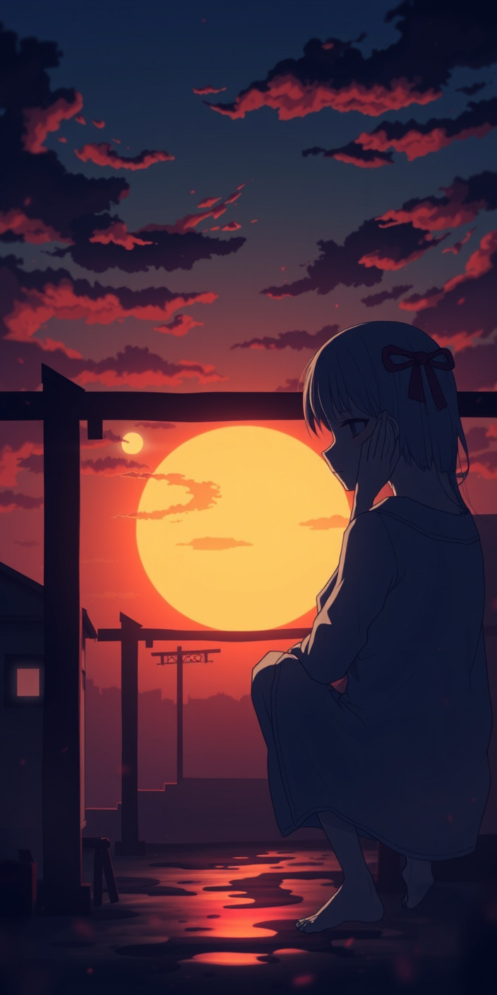 Sad anime 4 Phone Wallpaper