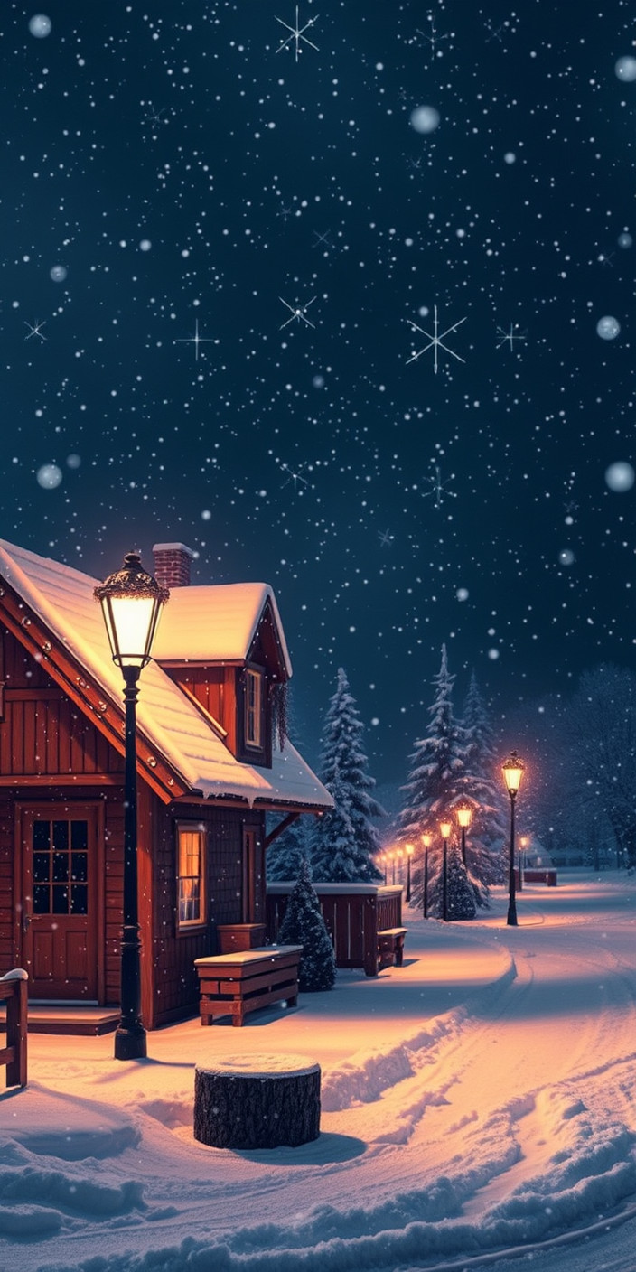I winter christmas 1 Phone Wallpaper