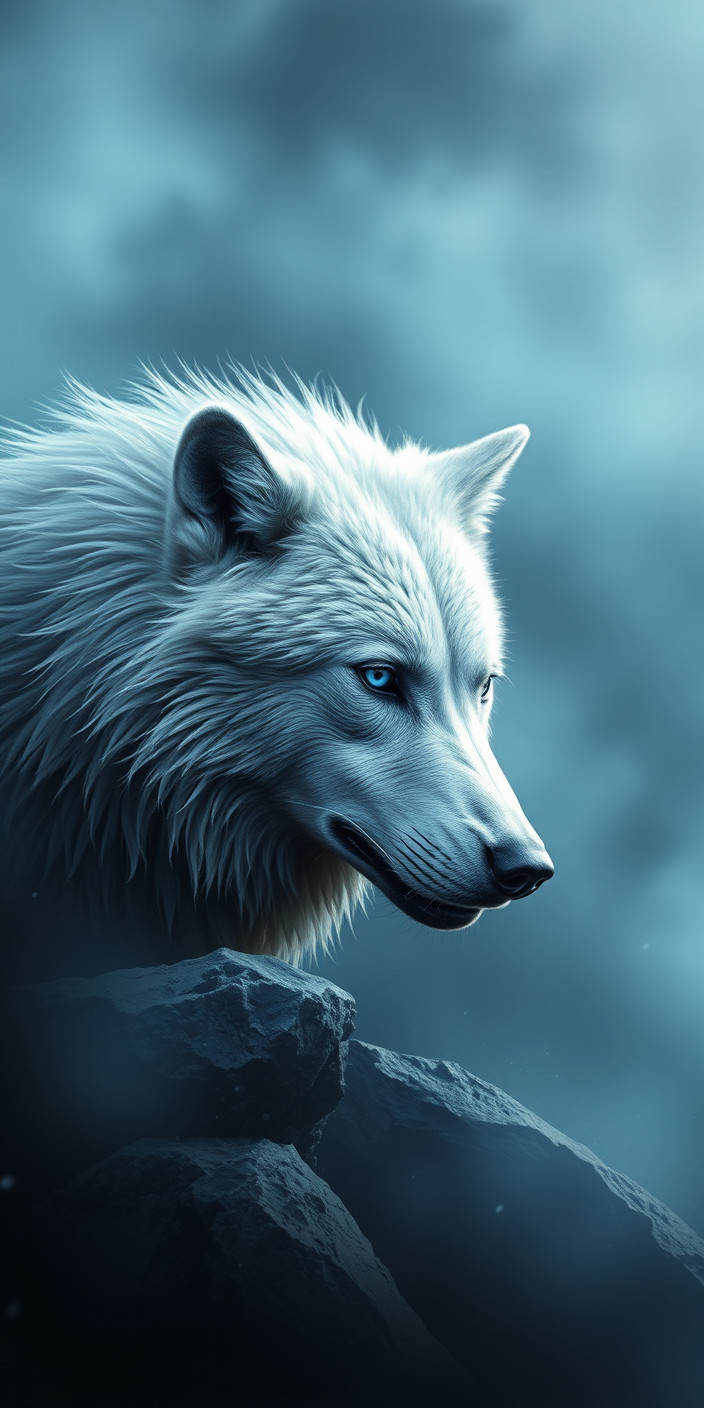 White wolf 2 Phone Wallpaper