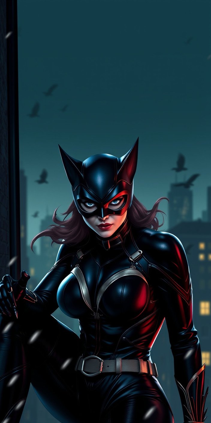 Catwoman 3 Phone Wallpaper