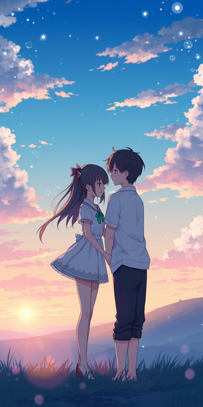Anime couples 3 Phone Wallpaper