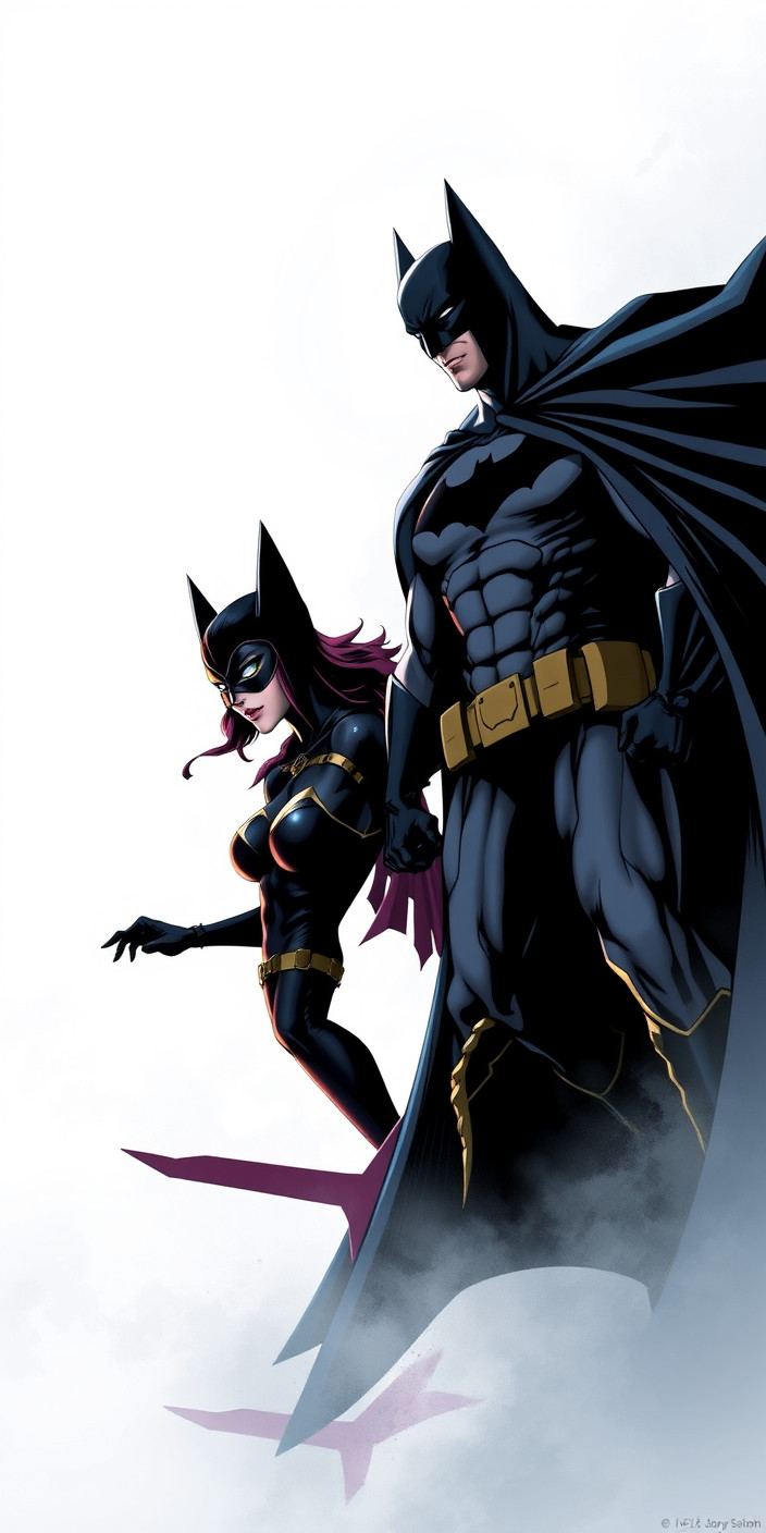 Batman and catwoman 12 Phone Wallpaper
