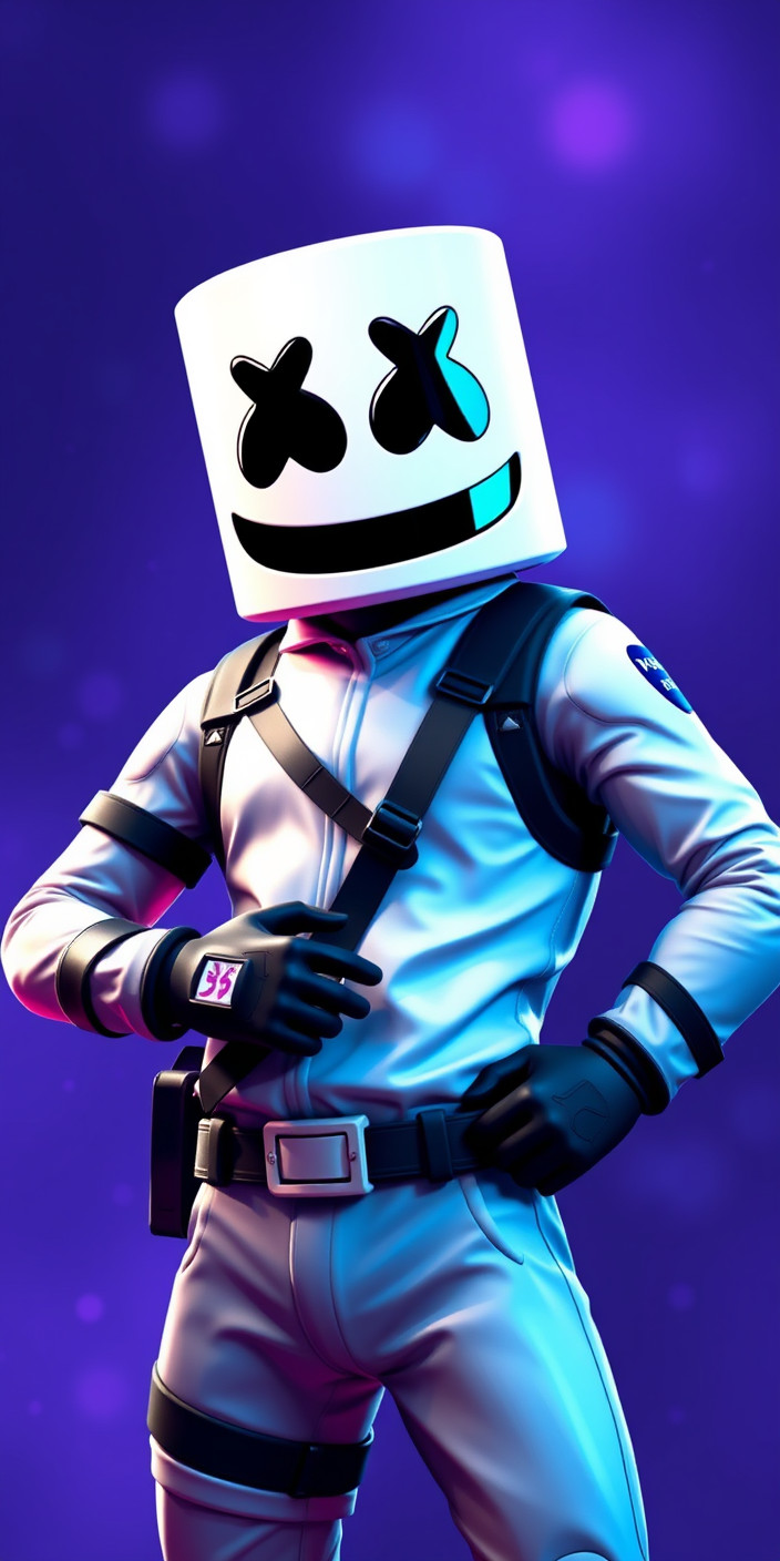 Marshmello  fortnite 5 Phone Wallpaper