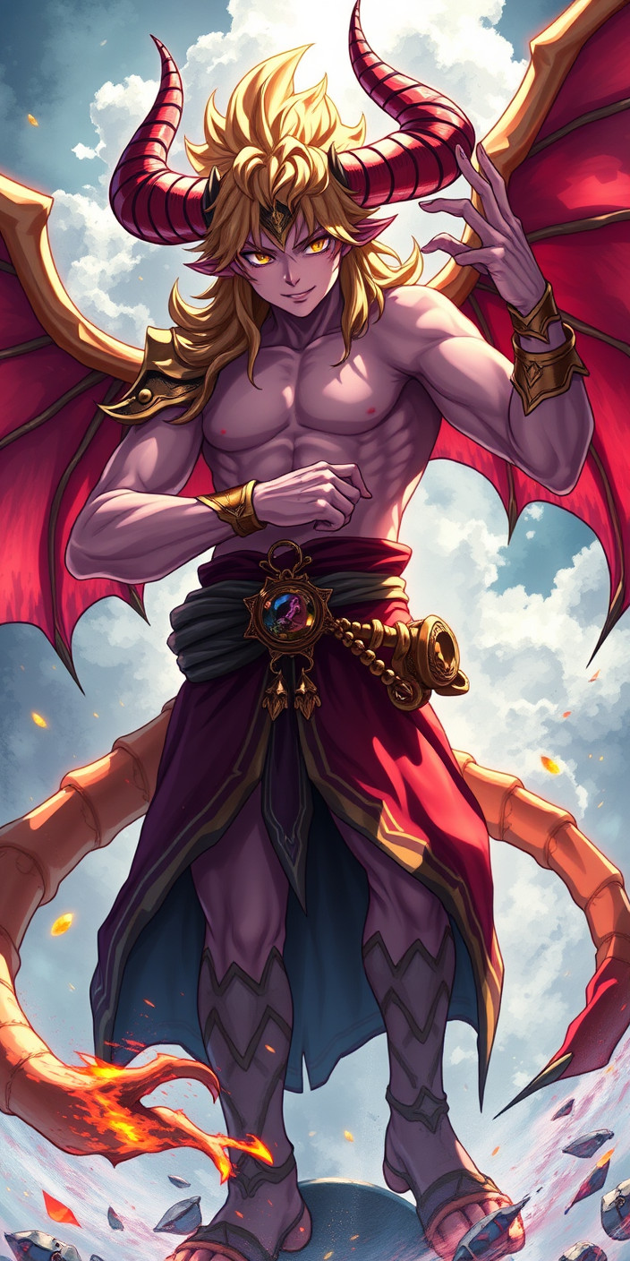 Meliodas demon form 12 Phone Wallpaper