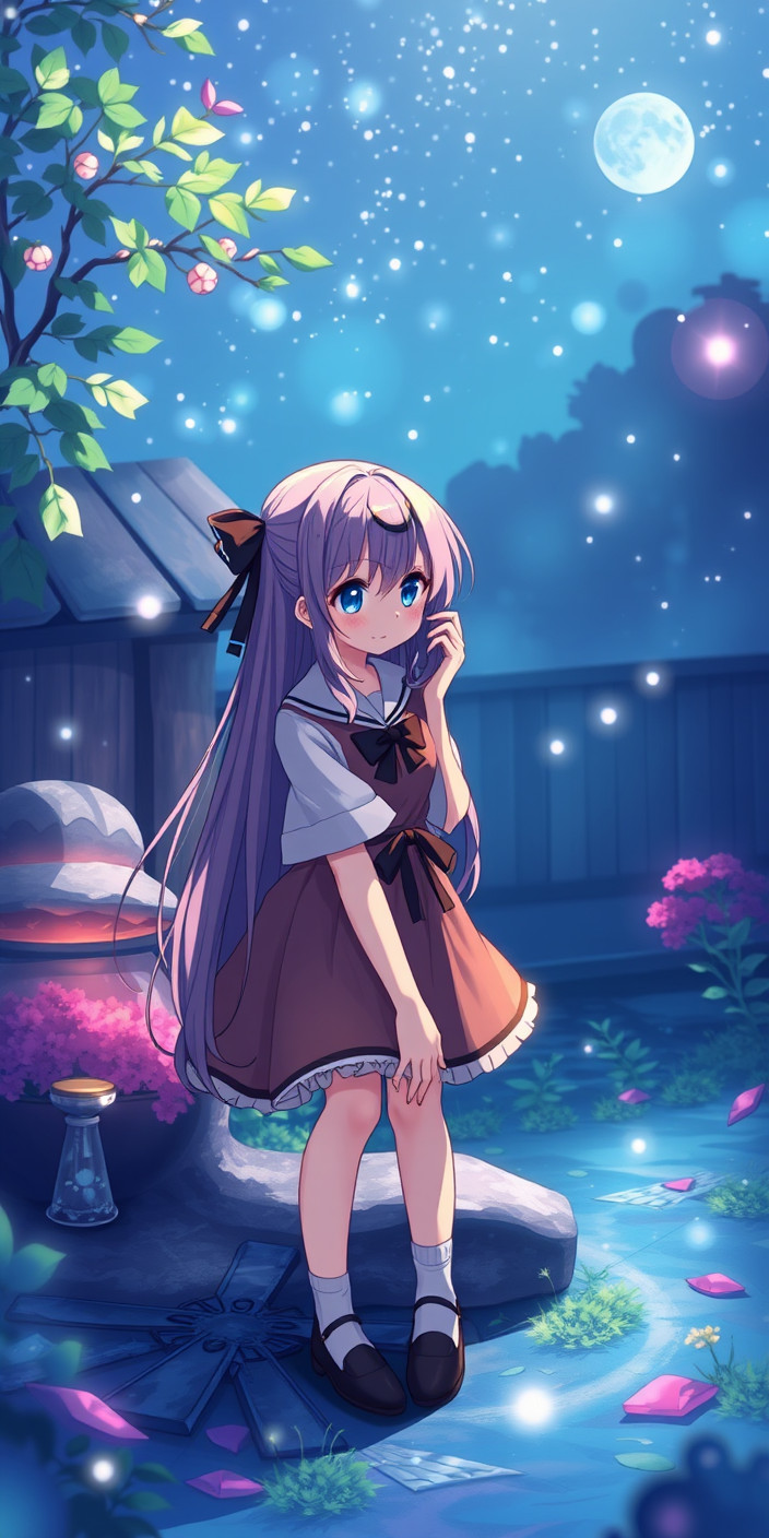 Cute anime girl 10 Phone Wallpaper