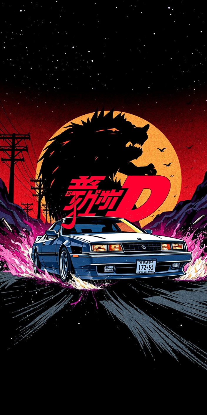 Initial d 8 Phone Wallpaper