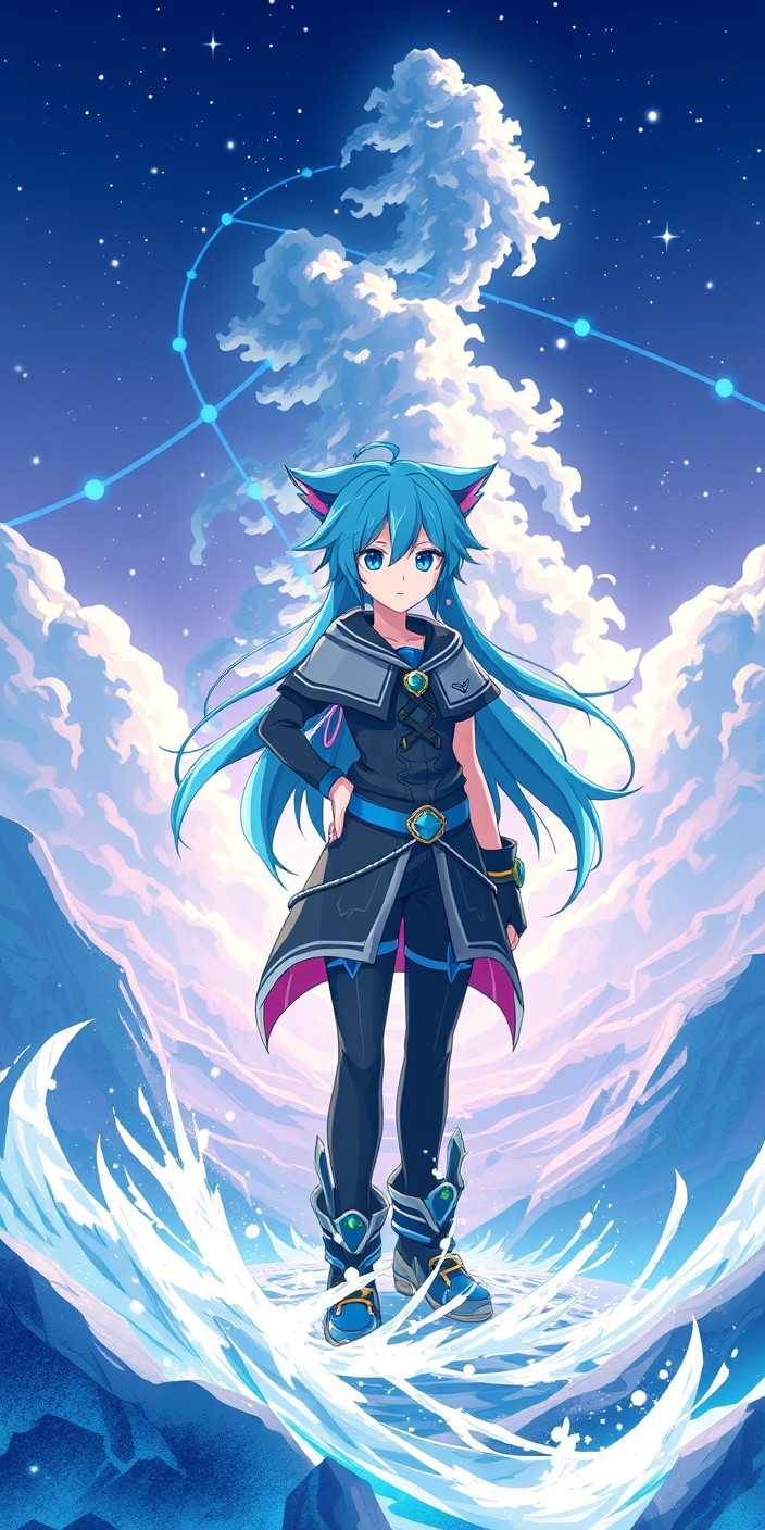Kingdom hearts aqua 5 Phone Wallpaper