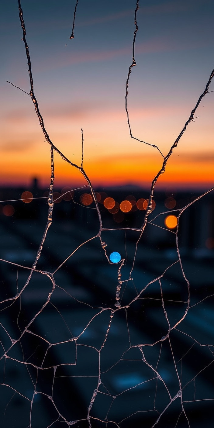 Cracked screen 8 Phone Wallpaper