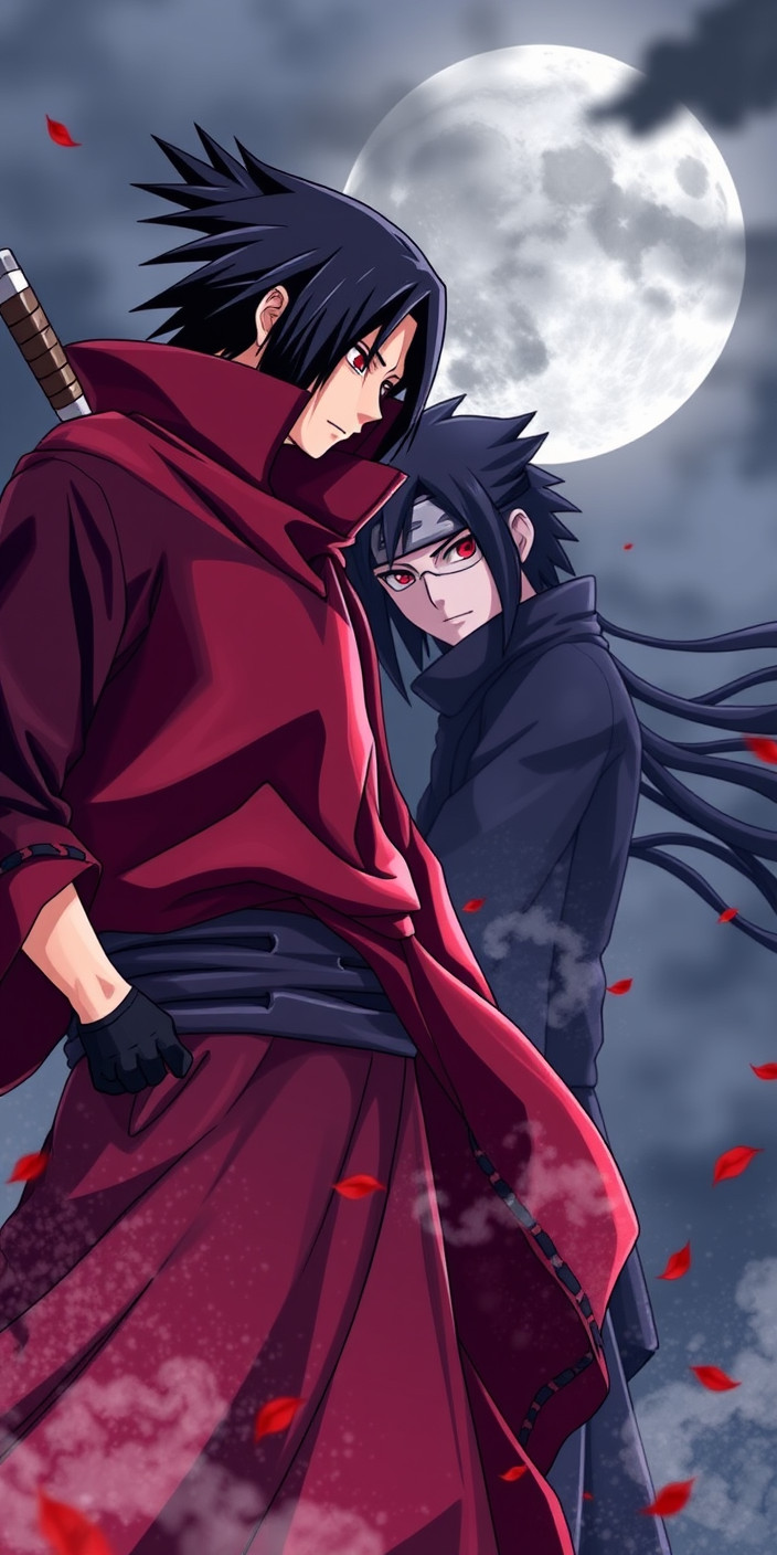Itachi and sasuke 9 Phone Wallpaper