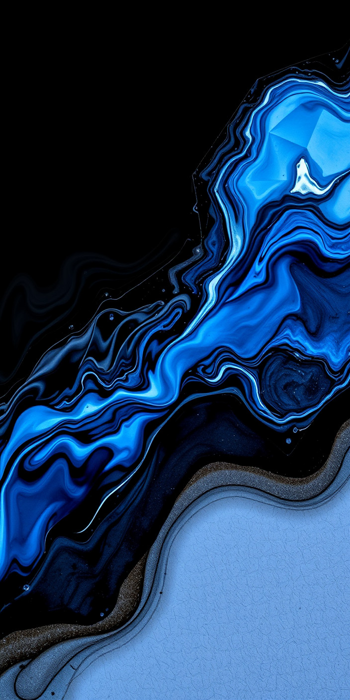 Black and blue 10 Phone Wallpaper