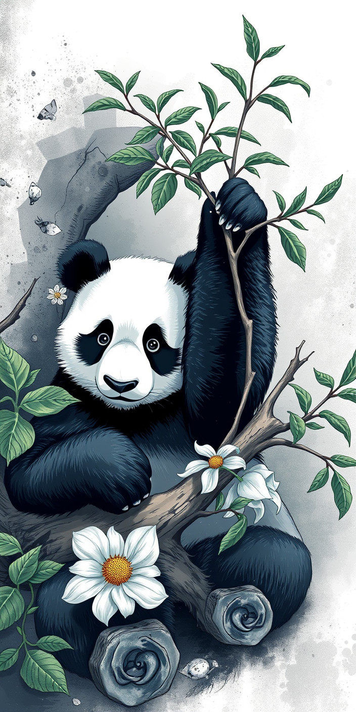 Panda 6 Phone Wallpaper