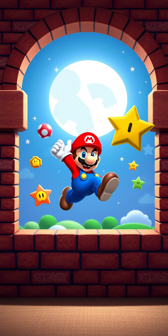Super mario 6 Phone Wallpaper