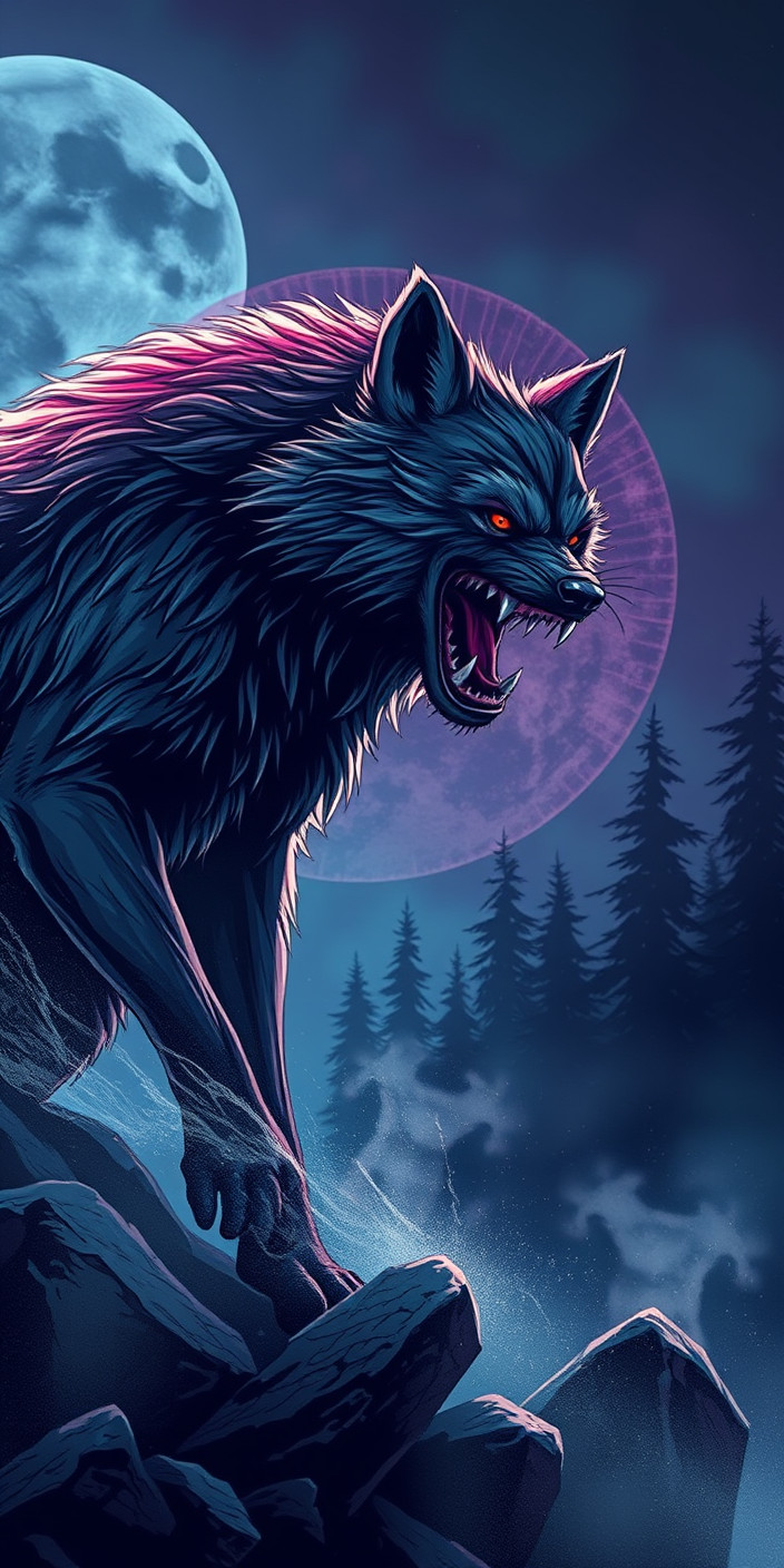 Werewolf 3 Phone Wallpaper