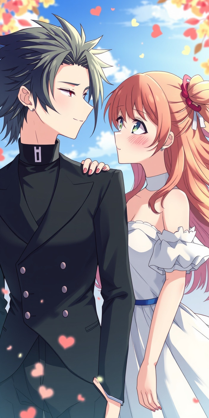 Anime couple 1 Phone Wallpaper