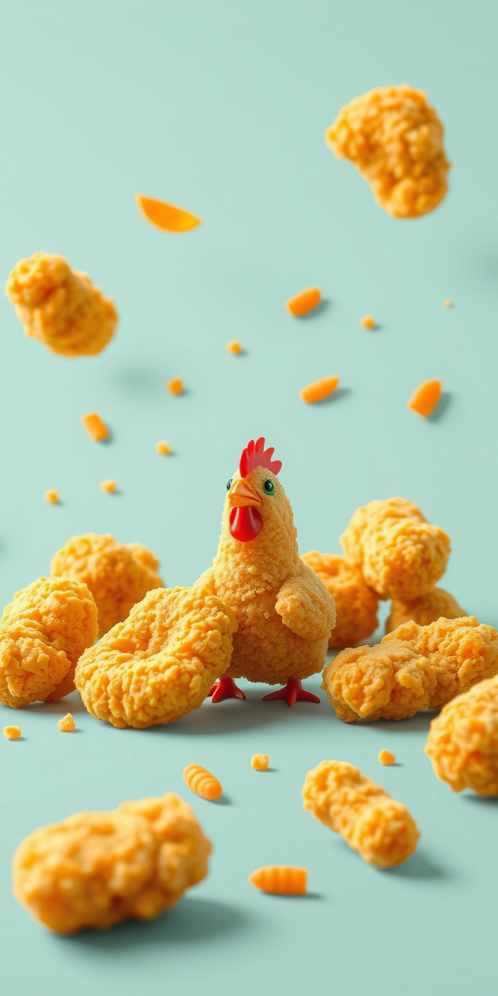 Chicken nugget 4 Phone Wallpaper