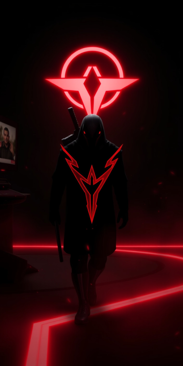 Black and red gaming 4 Phone Wallpaper