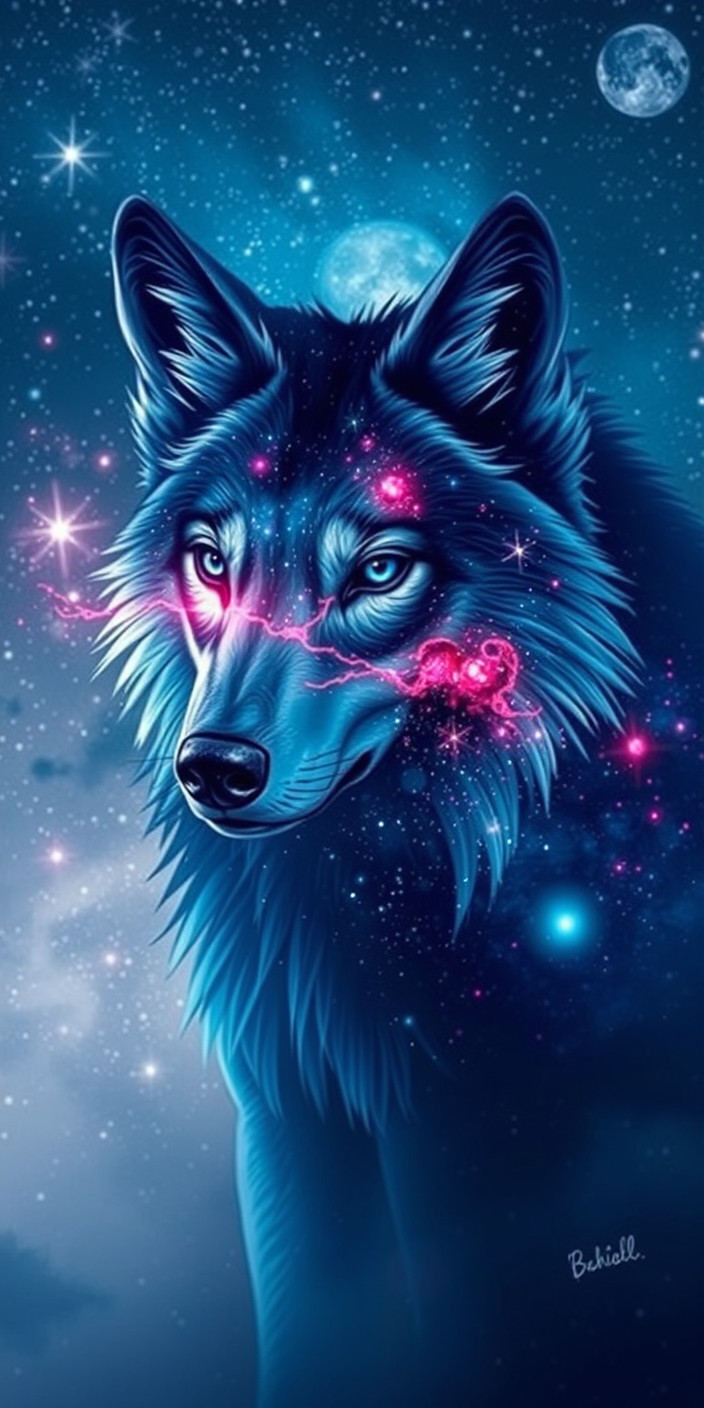 Galaxy wolf 1 Phone Wallpaper