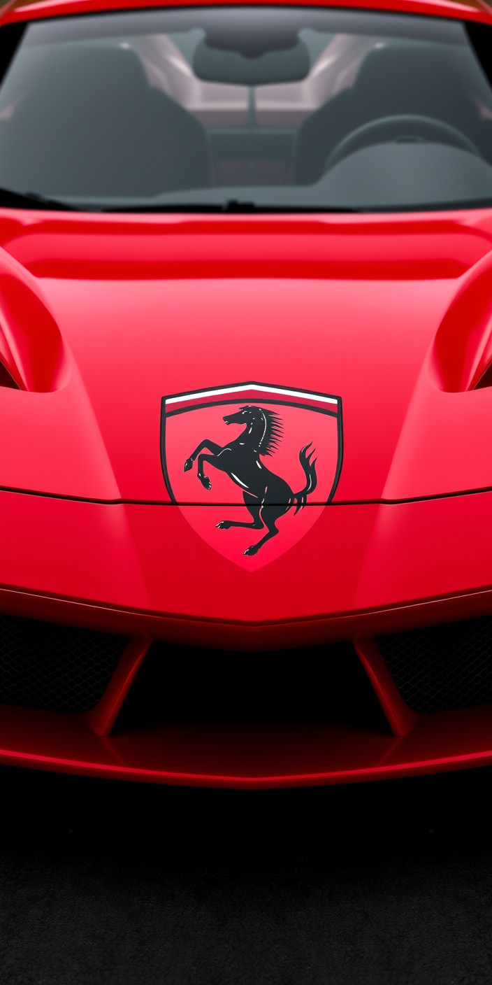 Ferrari logo 11 Phone Wallpaper