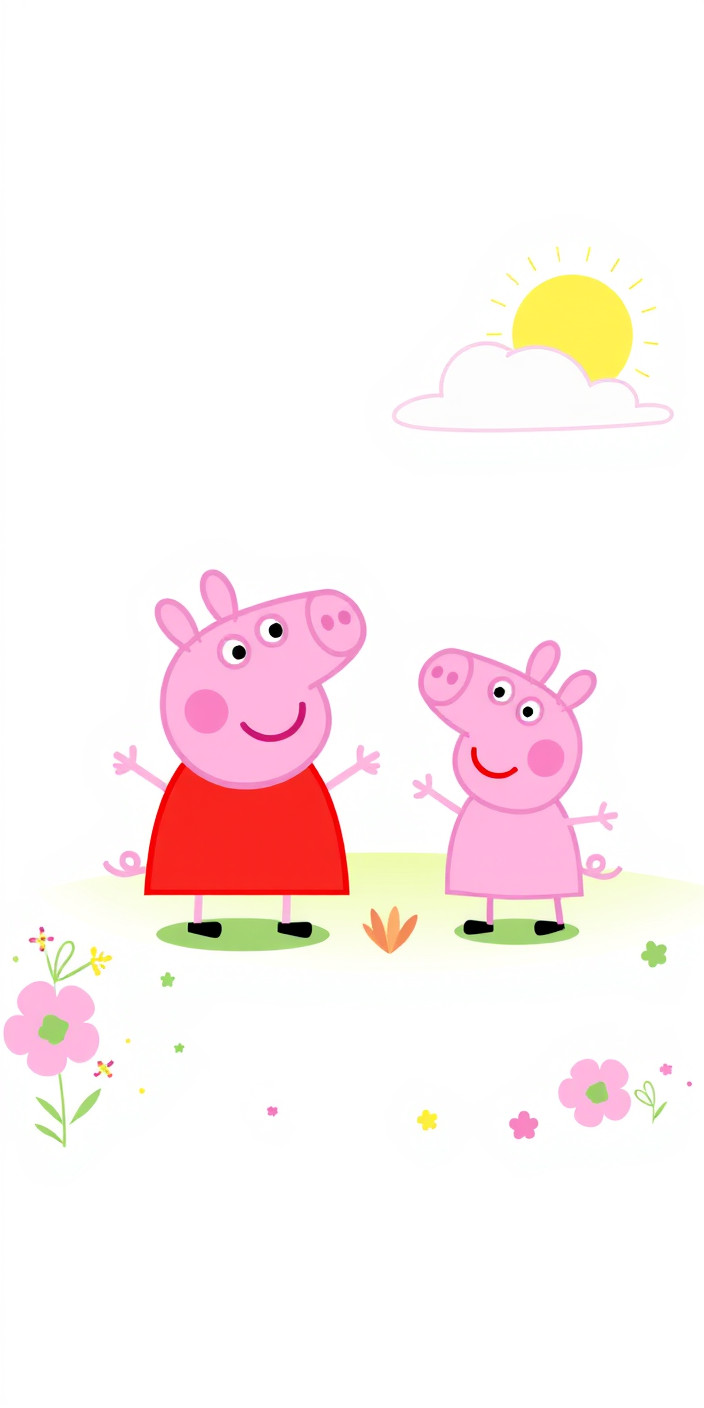 Peppa pig 2 Phone Wallpaper
