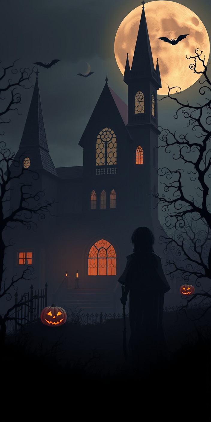 Gothic halloween 1 Phone Wallpaper