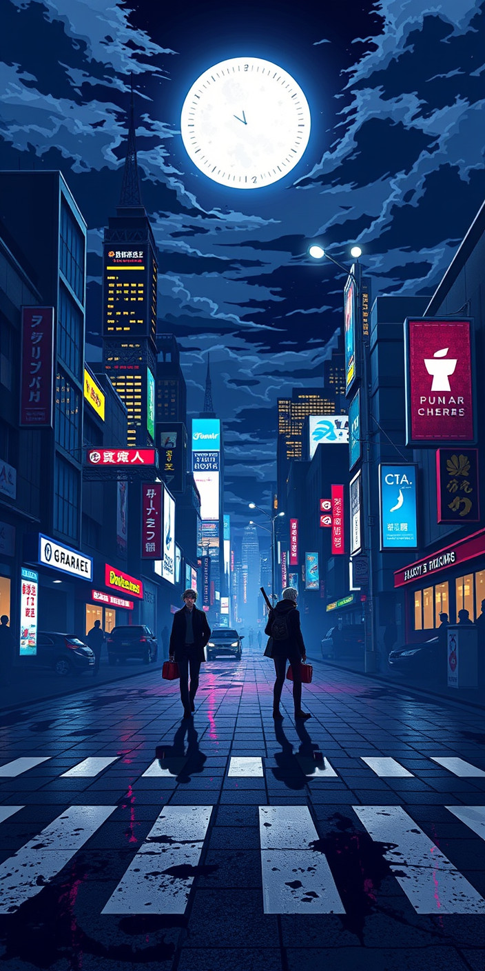 Persona 5 city 3 Phone Wallpaper