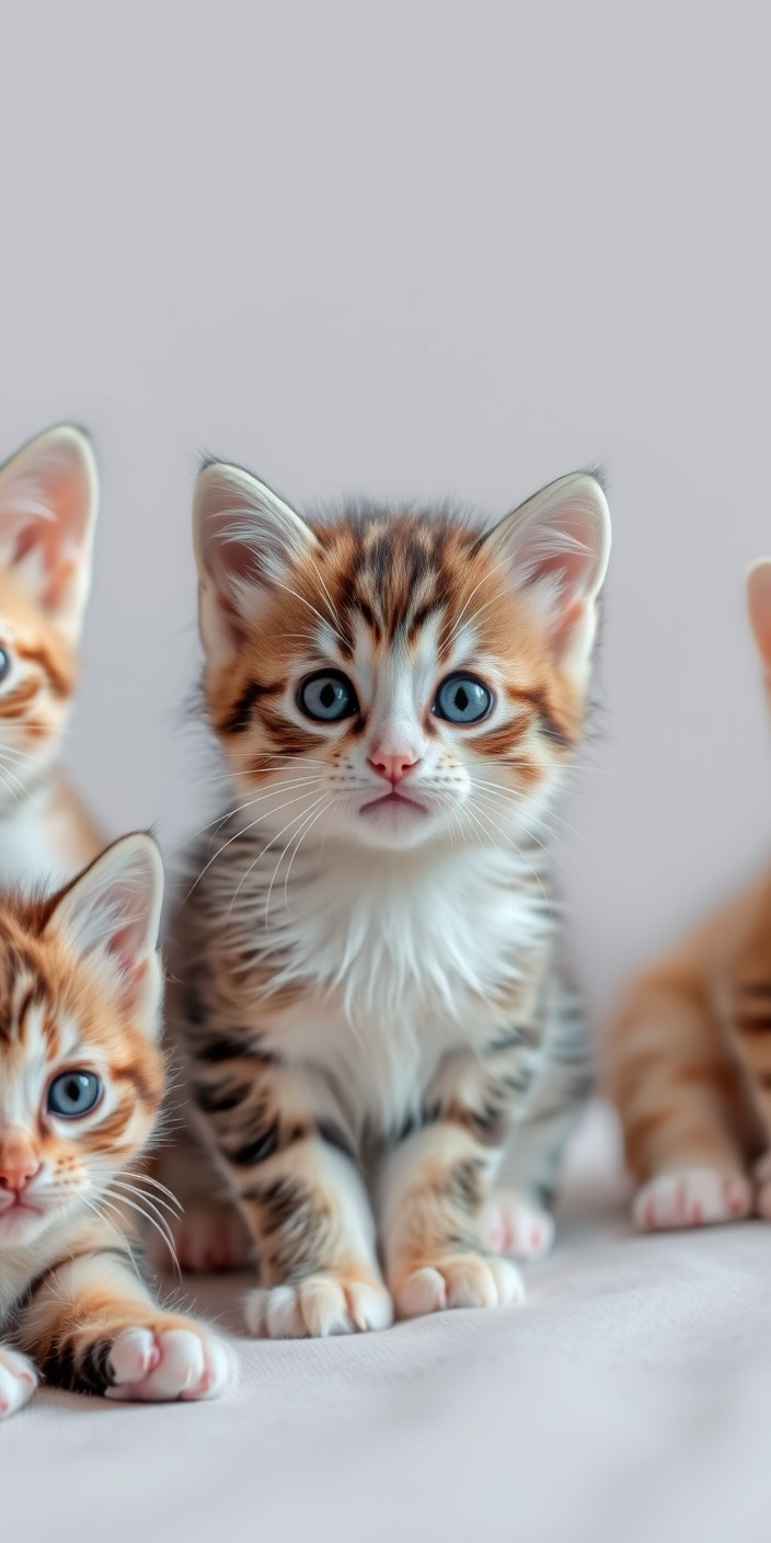 Kittens 3 Phone Wallpaper