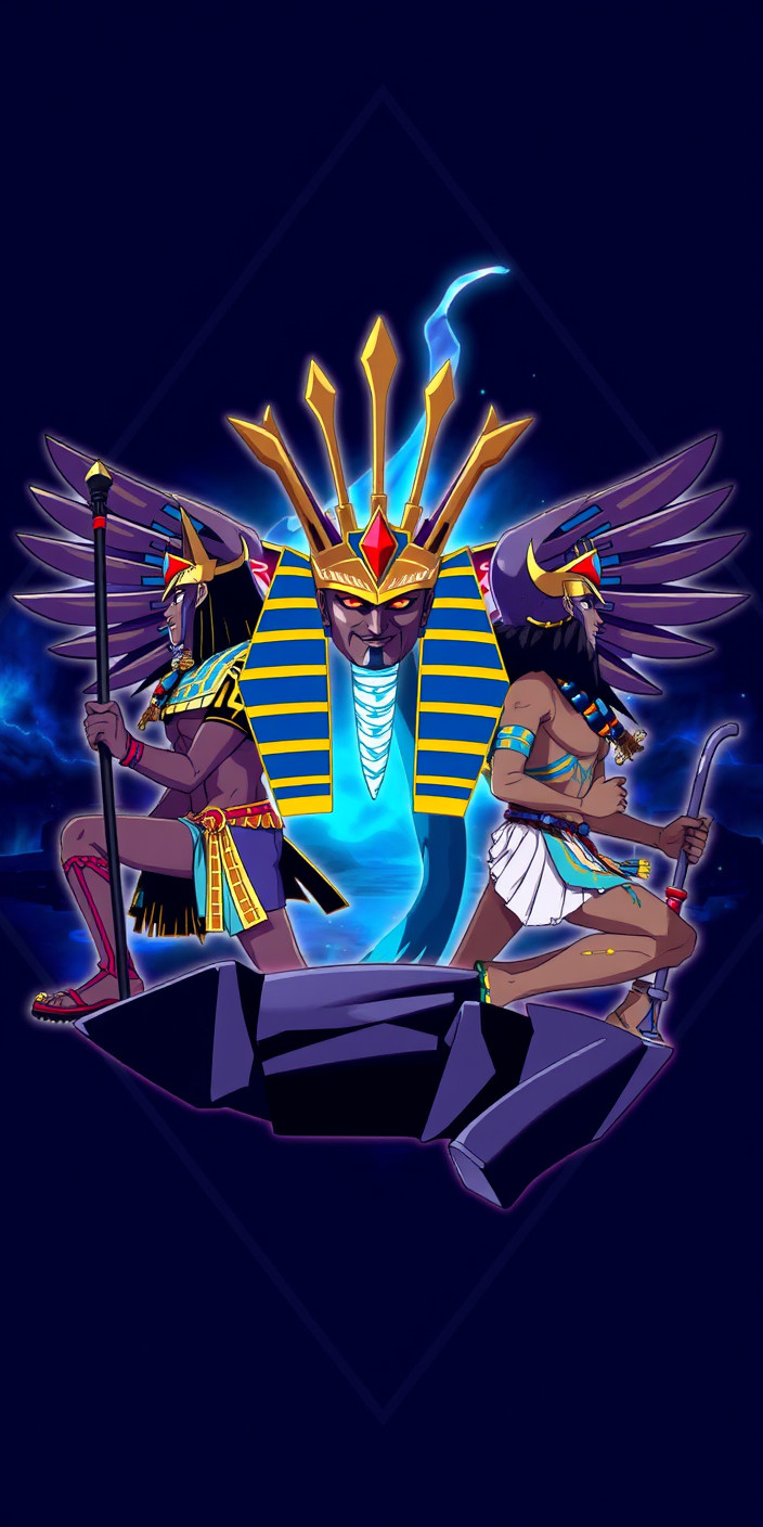Yugioh egyptian gods 3 Phone Wallpaper