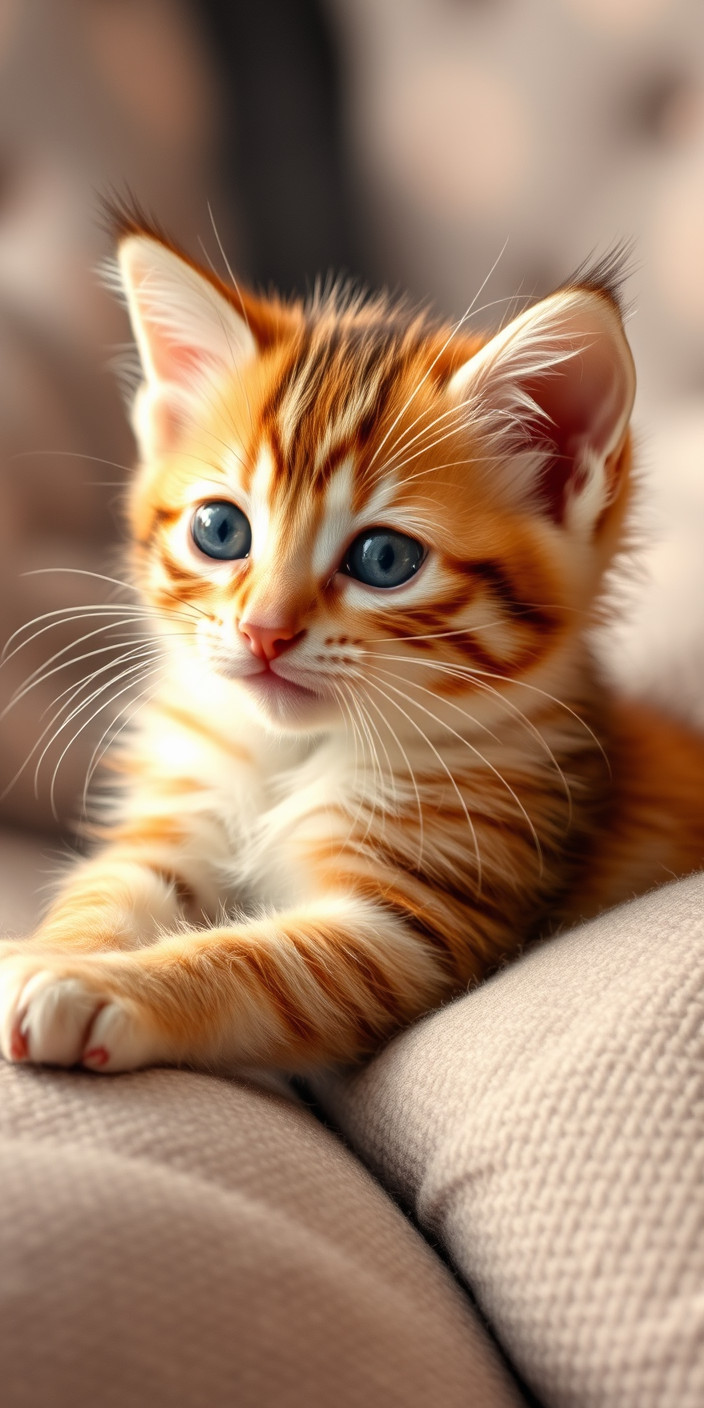 Cute kitten 1 Phone Wallpaper
